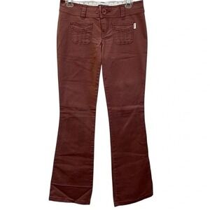 Vtg Y2K Hollister Mauve Stretch Bootcut‎ Pants